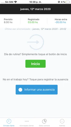 Captura de pantalla de Staff Times - My Time en iPhone 1