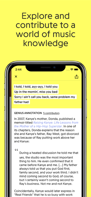 ‎Genius: Song Lyrics Finder Screenshot