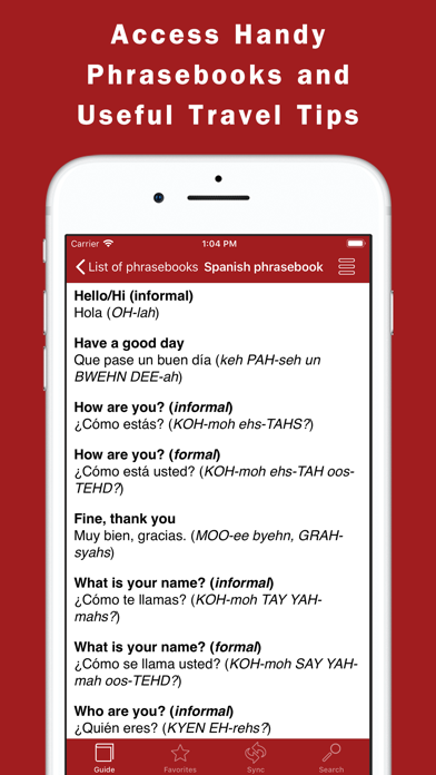 World Travel Guide Offline Screenshot