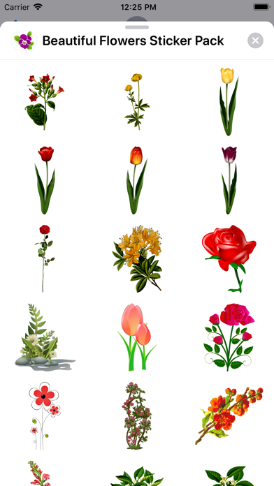 Beautiful Flowers Sticker Pack screenshot 3