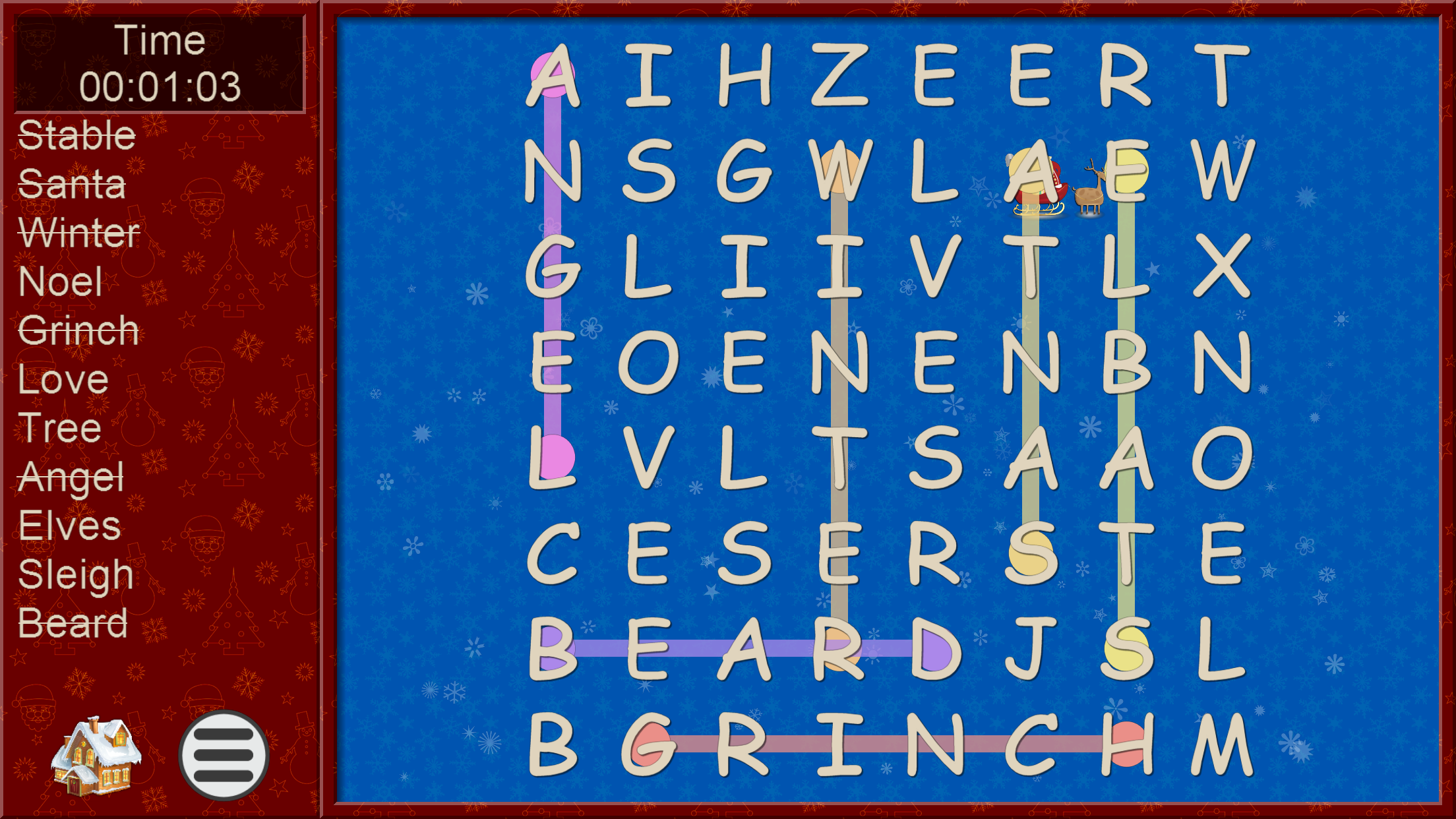 Xmas WordSearch - word seek