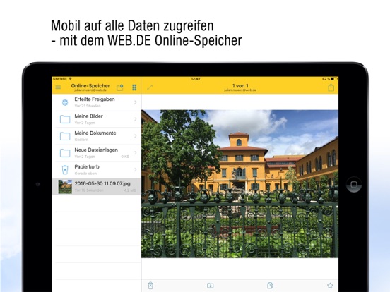 Screenshot #4 pour WEB.DE Online-Speicher