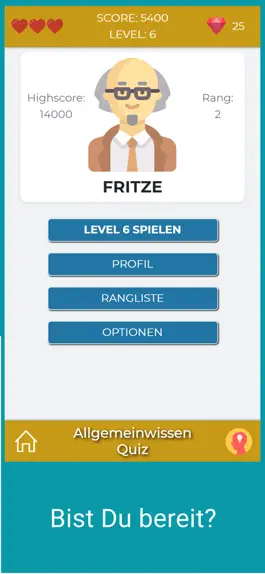 Game screenshot Allgemeinwissen Quiz App mod apk