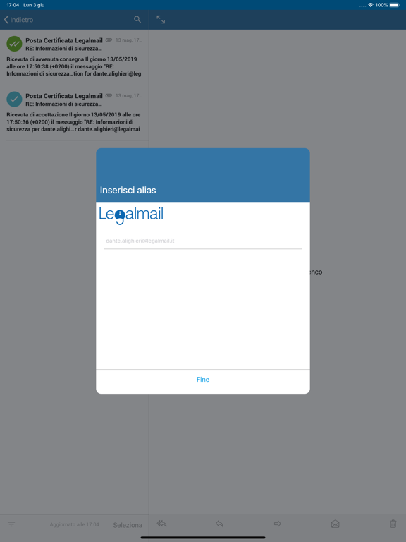 Legalmail screenshot 2