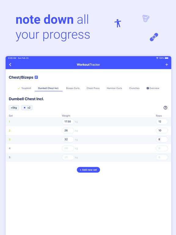 Screenshot #6 pour WorkoutTracker – Fitness Log
