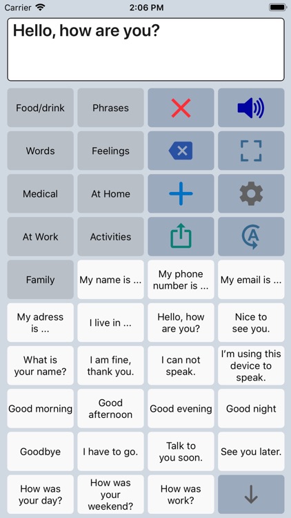 Speech Assist Switch AAC