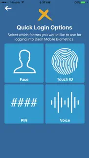 daon mobile biometrics iphone screenshot 1