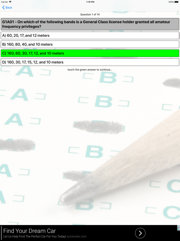 Ham Radio Exam - General iPad screenshot 2 - Education app
