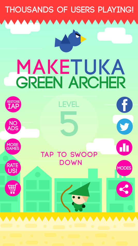 #4. Make Tuka Green Archer (iOS) Ved: Most Played Games Inc