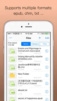 epub reader -read epub,chm,txt iphone screenshot 1