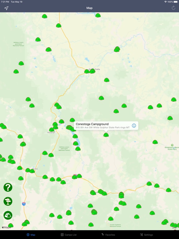 Screenshot #4 pour Montana – Camping & RV spots