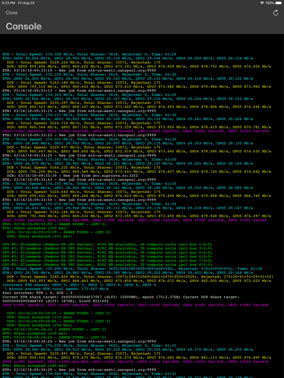 Screenshot #6 pour Claymore Remote Monitor