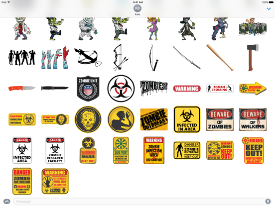 Screenshot #5 pour Zombie Sticker Pack