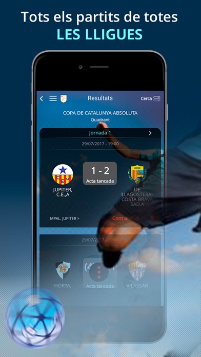 Federació Catalana de Futbol Screenshot