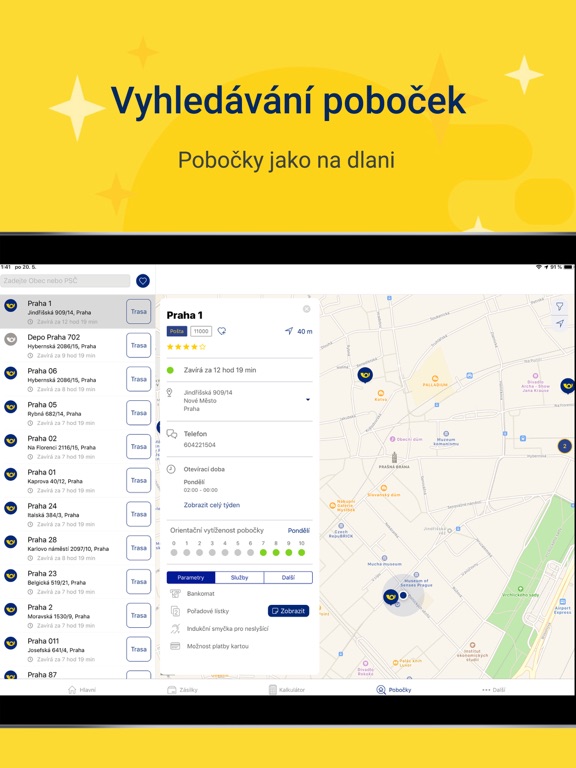 Pošta Online iPad screenshot 4 - Utilities app