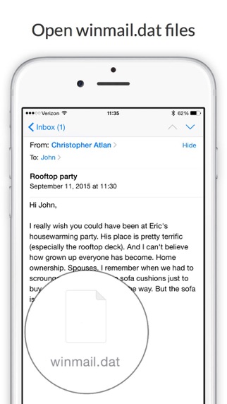 Screenshot #1 pour Letter Opener - Winmail Viewer