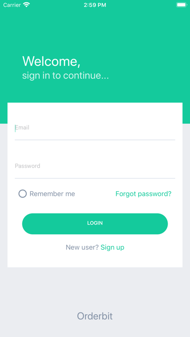 Orderbit iPhone screenshot 3 - Business app