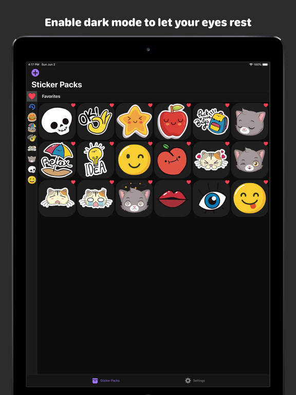 Sticker Stash iPad screenshot 5 - Social Networking app