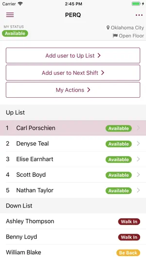 PERQ CRM screenshot 1