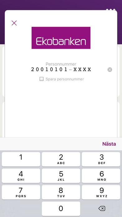 Screenshot #1 pour Ekobanken.