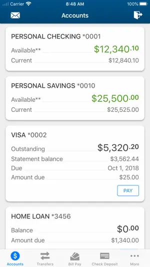 Mobile MVFCU screenshot 2
