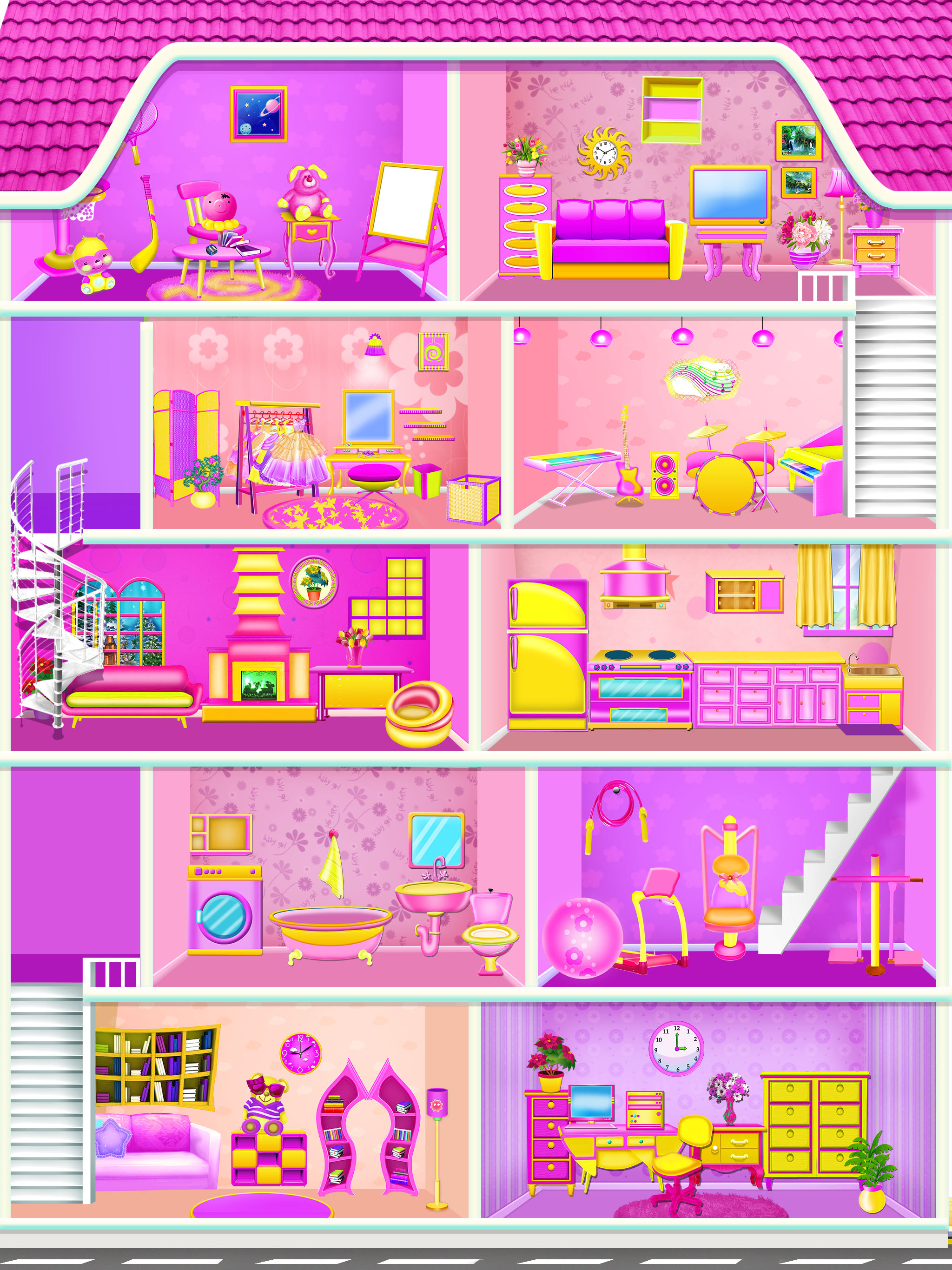 Baby Girls - Doll House Games screenshot 13