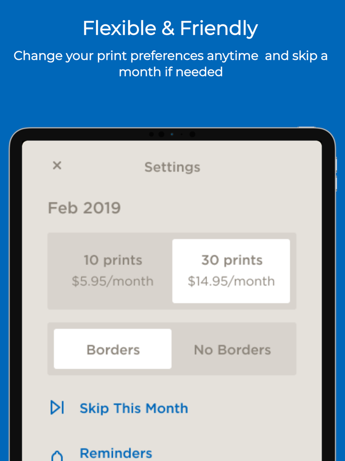 timeshel- monthly photo prints