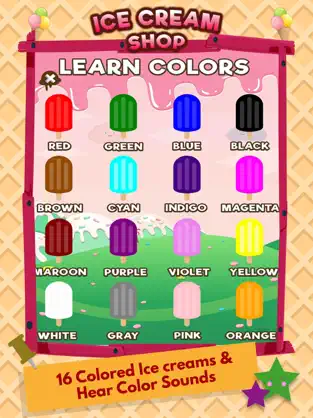 Screenshot 1 Bebe Colorear Ice Cream Games iphone