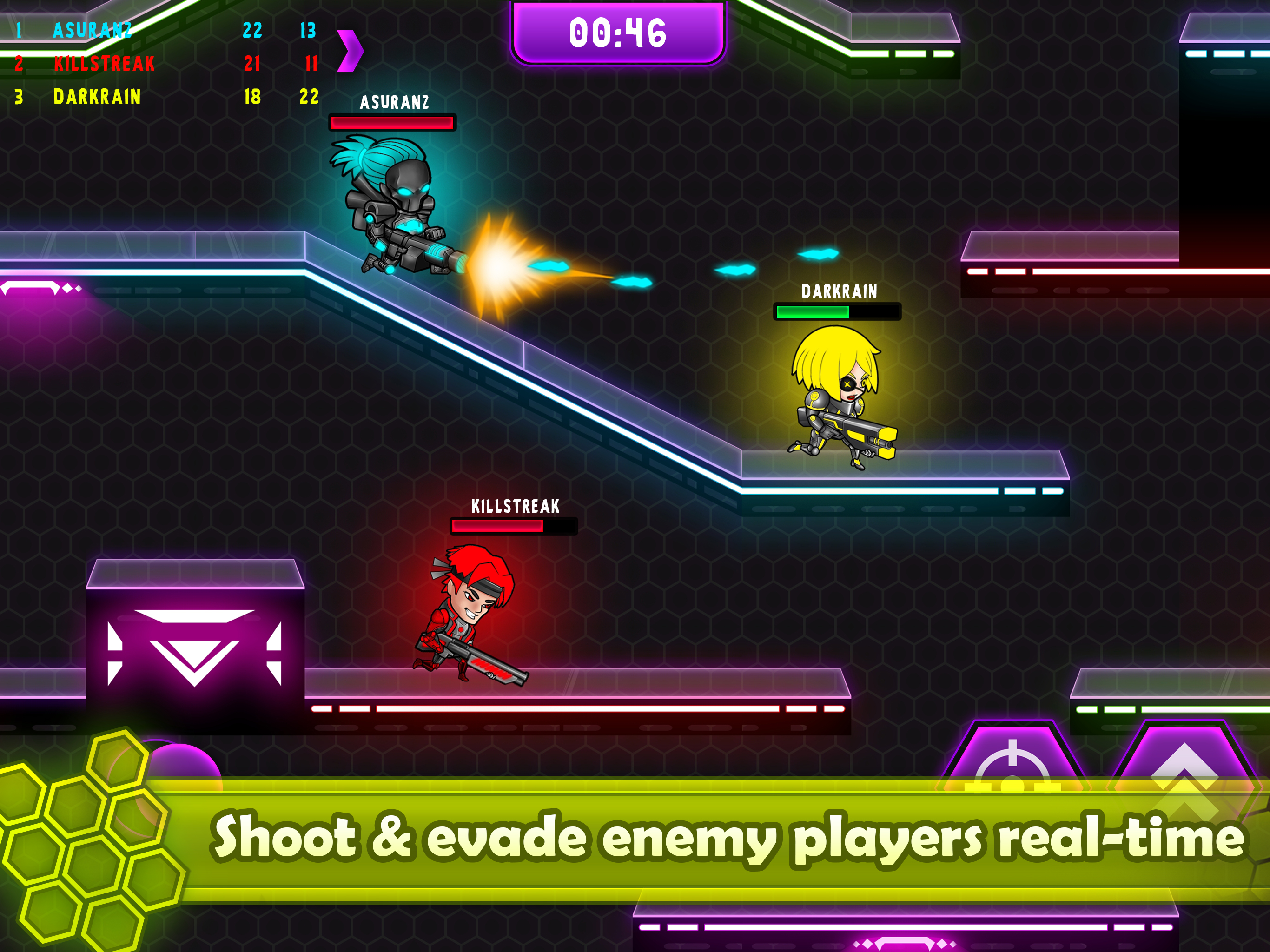 Neon Blasters Multiplayer