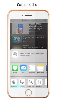 Handblock: Block Safari ads iPhone image 2