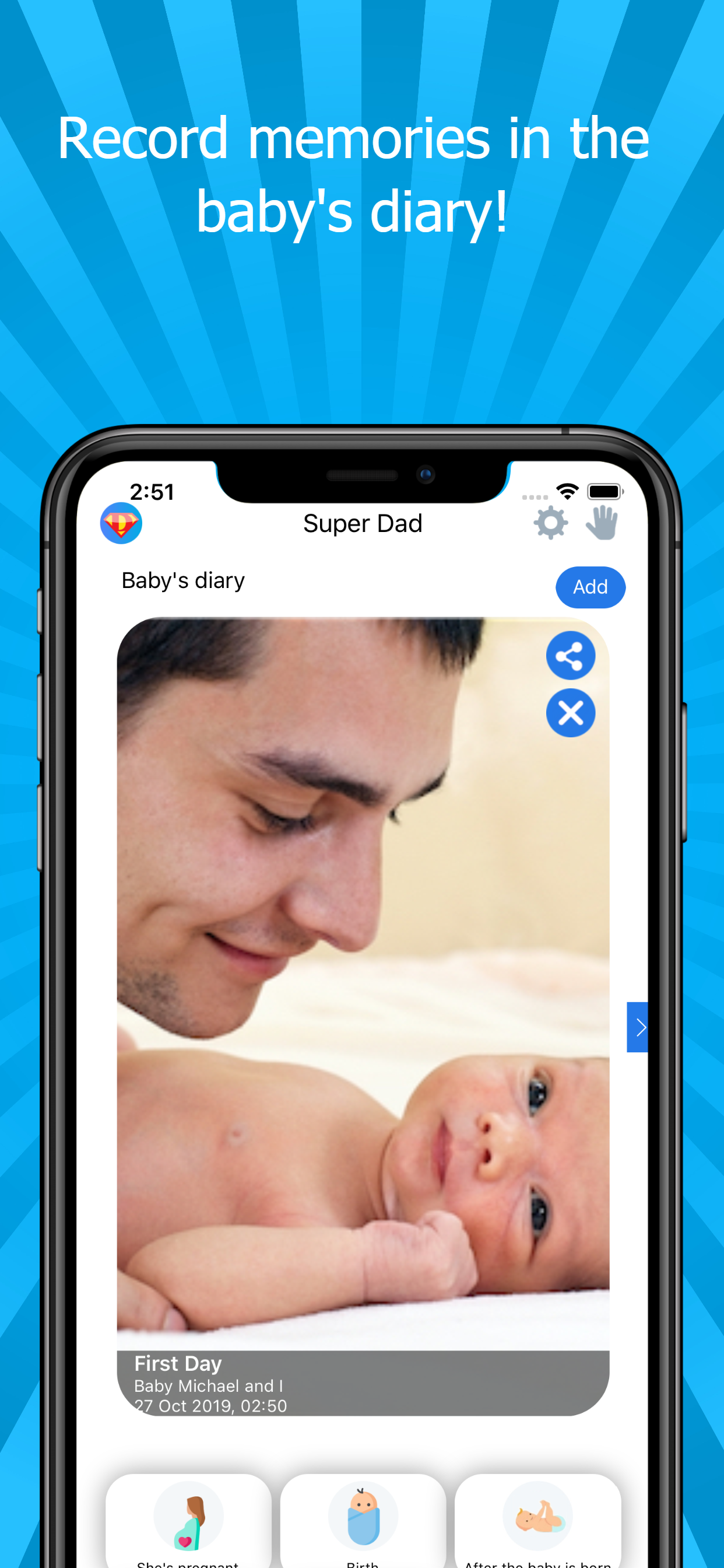 Super Dad - App for new dads