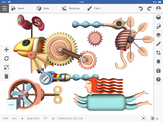 Screenshot #6 pour XYZmaker 3DKit - Model Design