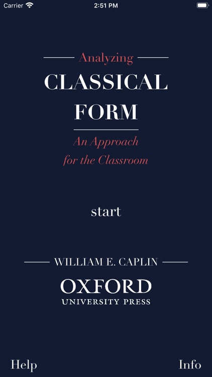 Analyzing Classical Form