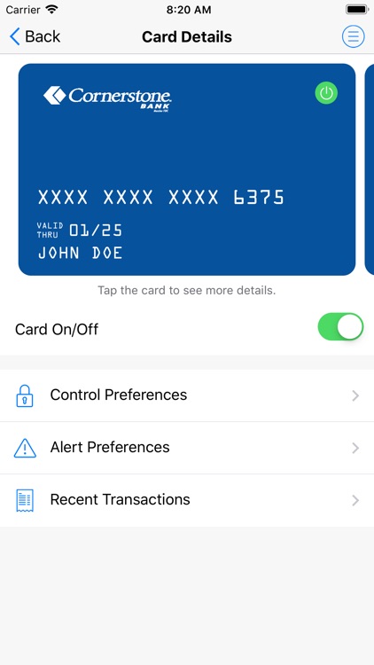 Cornerstone NE CARDctrl