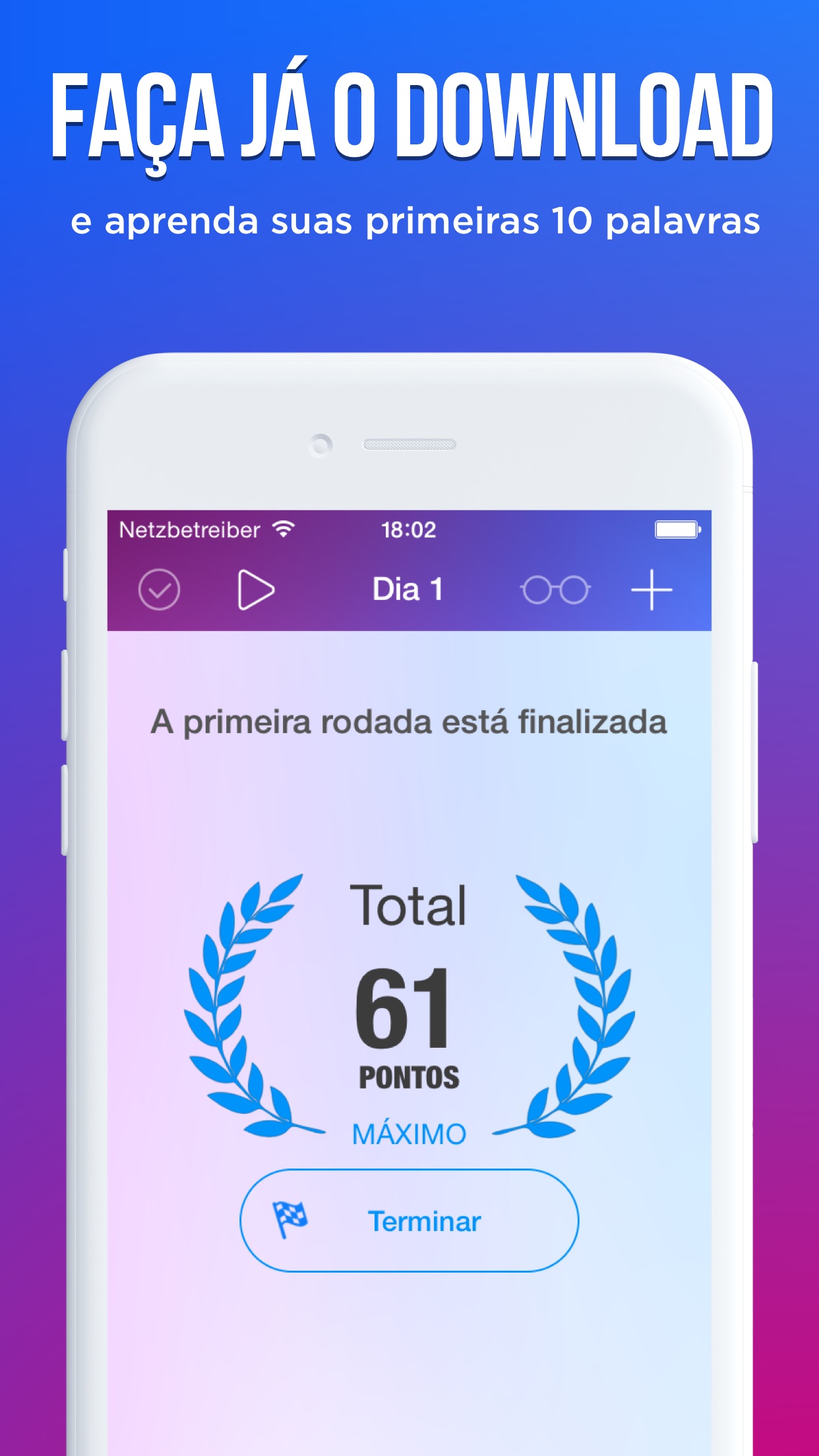 Screenshot do app easy ten