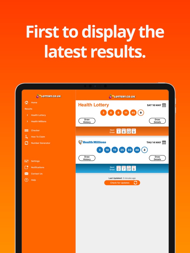 latest health lotto results