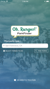 Oh, Ranger! ParkFinder™ screenshot