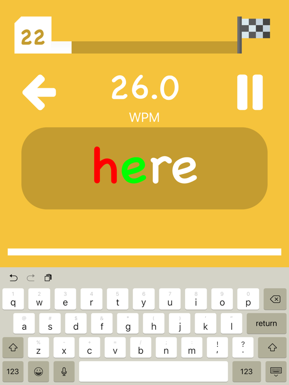 Type Flash - typing game iPad screenshot 6 - Education app