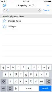 easy shopping list iphone screenshot 2