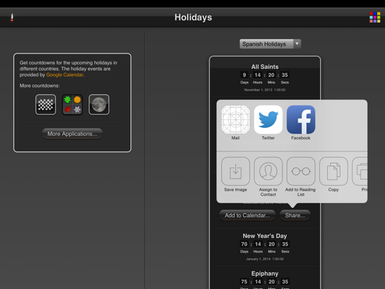 Screenshot #5 for Holidays Countdown