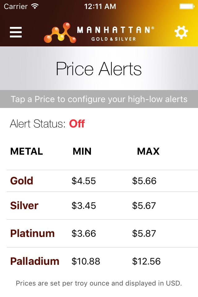 Precious Metal Prices screenshot 3