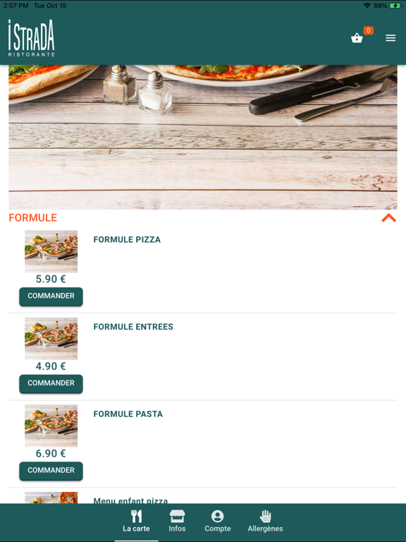 Screenshot #6 pour IStrada Ristorante