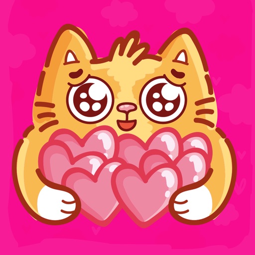 Tiffy Cat Stickers app icon