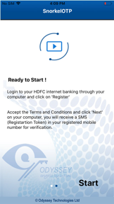 HDFC Bank e-Token screenshot