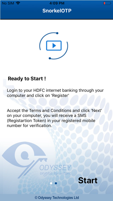 HDFC Bank e-Token Screenshot