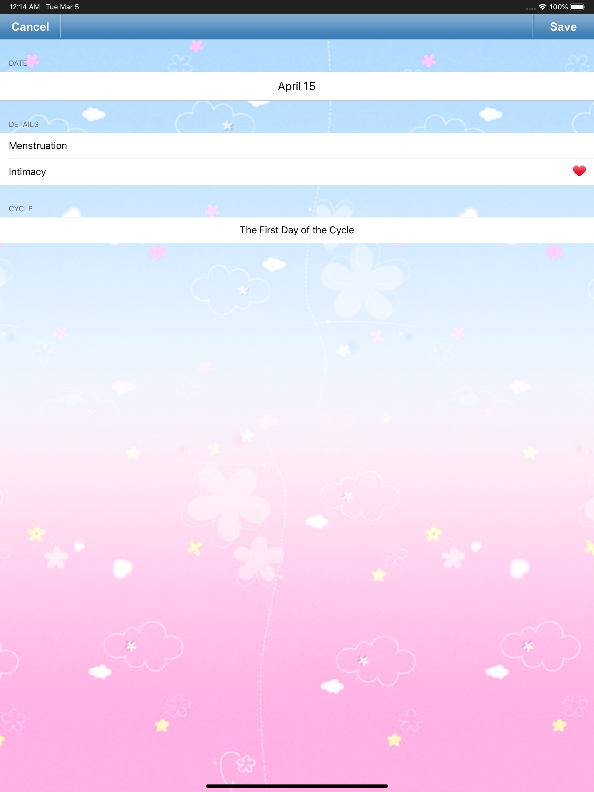 Fertility & Period Tracker