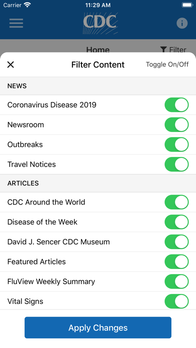 CDC Screenshot