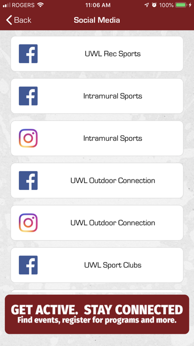 UW-La Crosse Rec Sports Screenshot