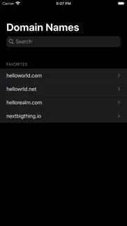 domain names iphone screenshot 3