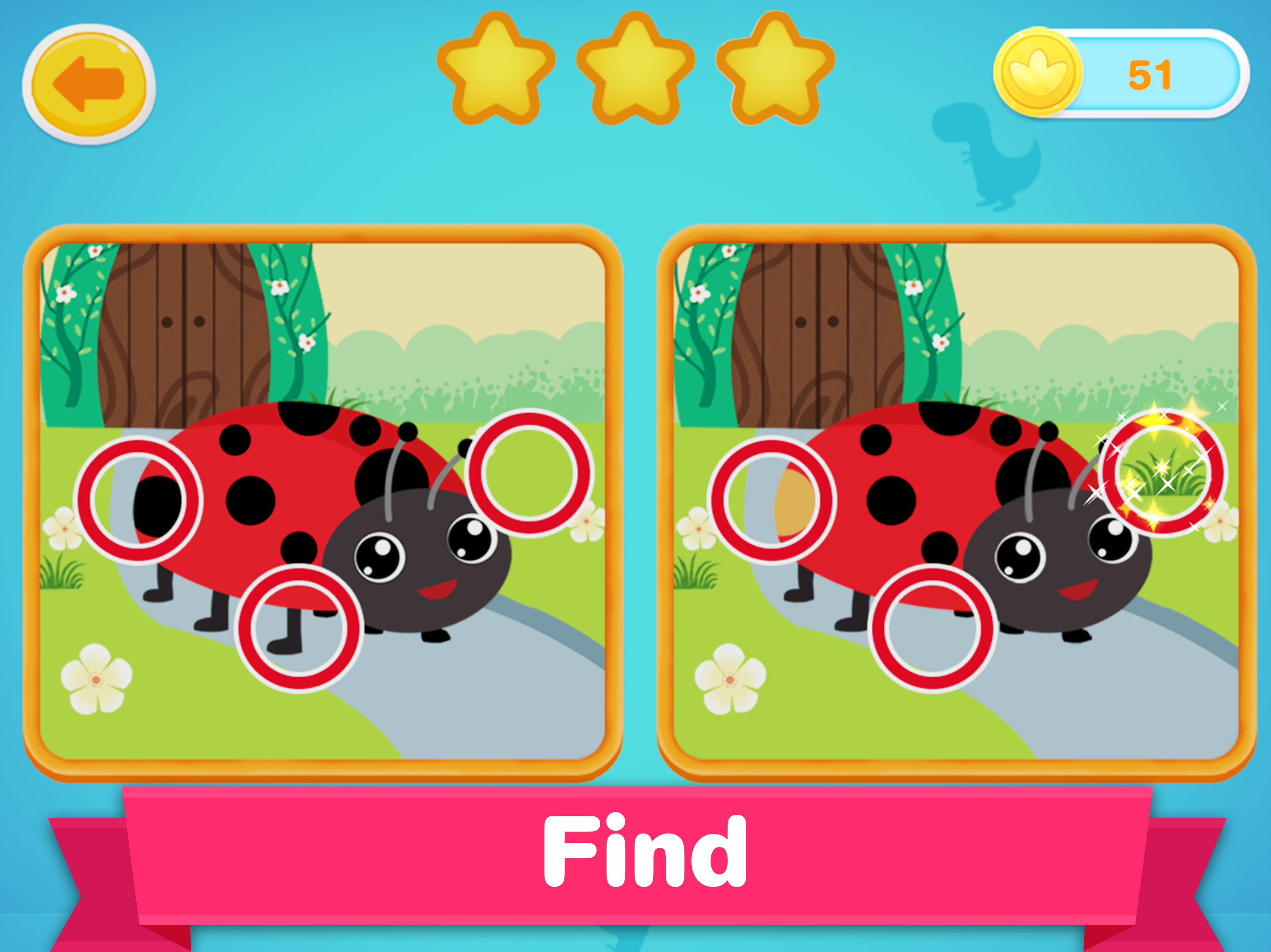 Dino Spot the Difference Games
